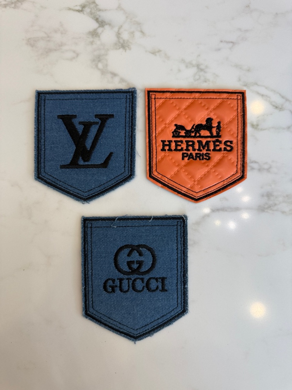 Hand Crafted Iron On Pocket Patches!